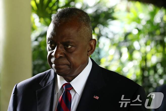 로이드 오스틴 미국 국방장관이 2일 싱가포르 샹그릴라 호텔에서 열린 제21차 아시아안보회의(샹그릴라 대화)를 계기로 한-미 국방장관 회담에 참석하고 있다<자료사진>. 2024.6.2/뉴스1 ⓒ News1 이승배 기자