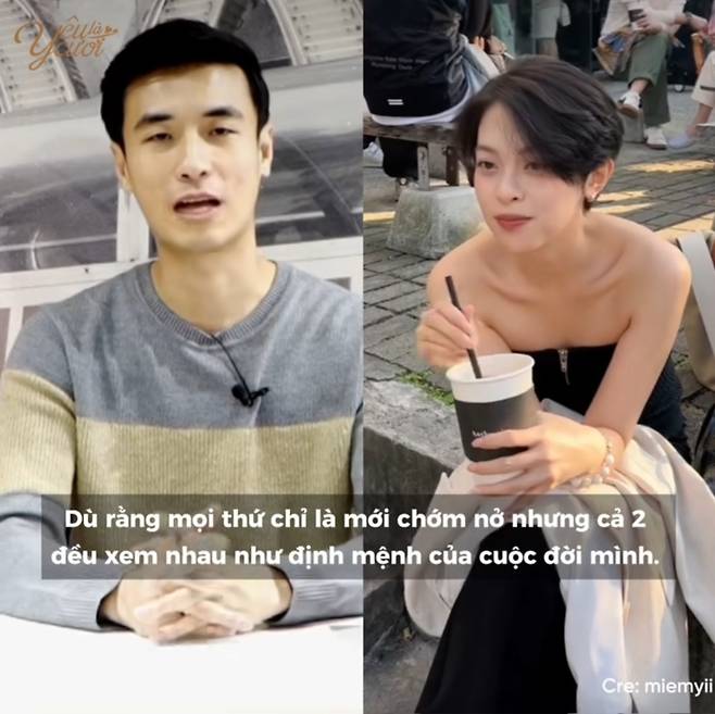 베트남 현지 언론과 인터뷰한 클릭비 노민혁 여자친구 사칭女. 노민혁 측은 해당 여성은 여자친구가 아니라고 강조했다. 사진|얀탤런트 캡처