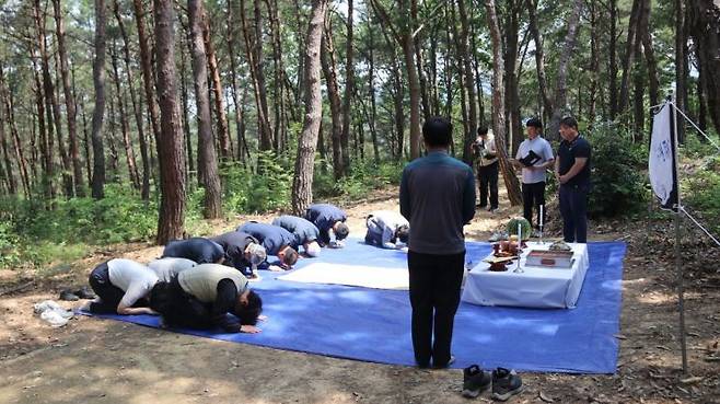 합천옥전고분군 발굴조사단 안전 및 무사고 기원 개토제.