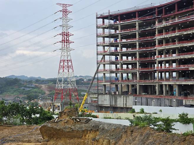 지난 2일 대만 신주현 바오산 인근 TSMC 새 공장 팹 20 건설현장. 내년부터 최첨단 2나노 공정으로 반도체를 생산할 예정이다. /신주(대만)=장형태 기자