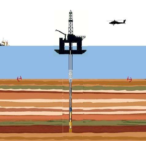 석유 시추 이미지. 한국석유공사 제공