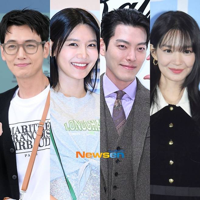 사진=왼쪽부터 정경호, 수영, 김우빈, 신민아/뉴스엔DB