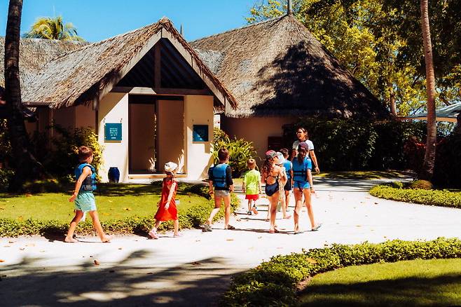 키즈클럽에서 아이들은 금방 서로 친구가 된다