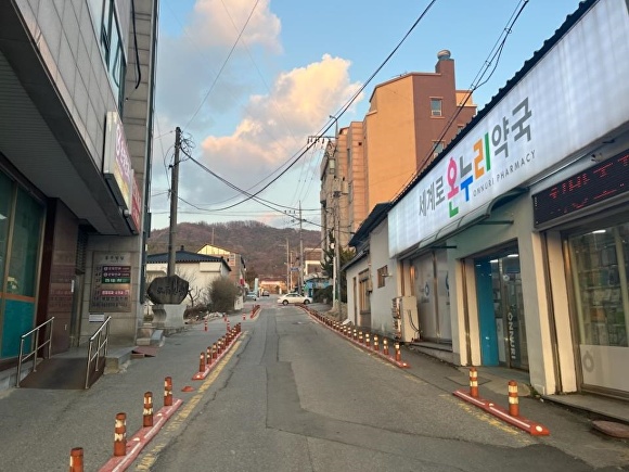 음성군이 음성중학교 인근에 보행자 우선도로를 조성한다. [사진=음성군]