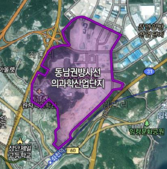 동남권방사선의과학산업단지. 부산시 제공