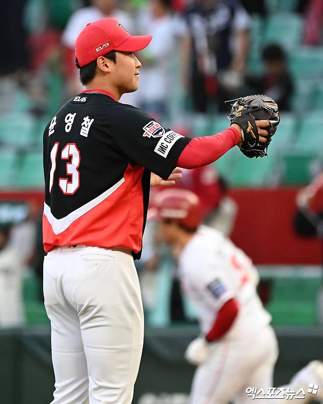 KIA 타이거즈 좌완 영건 윤영철. 프로 2년차를 맞은 올해 1경기 53⅔이닝 4승 3패, 평균자책점 5.20으로 성장통을 겪고 있다. 사진 엑스포츠뉴스 DB