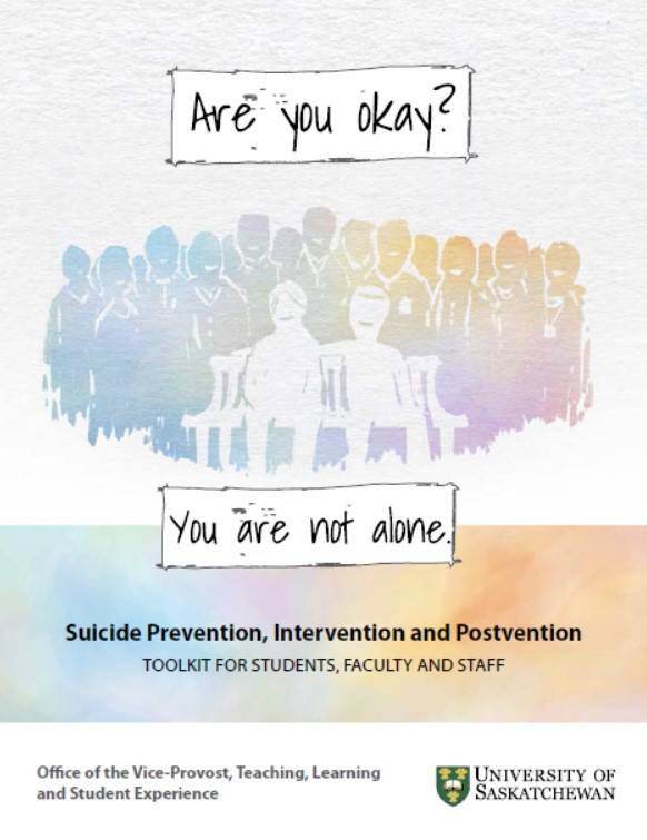 대학 당국에서 자실에 관해 무관심한 태도를 보이는 가운데, 캐나다의 USask(사스카츄원유니버스티)에서는 자살 예방에 대한 다양한 프로그램을 시행하고 있다. 2024.06.05/ (출처:USask 홈페이지)