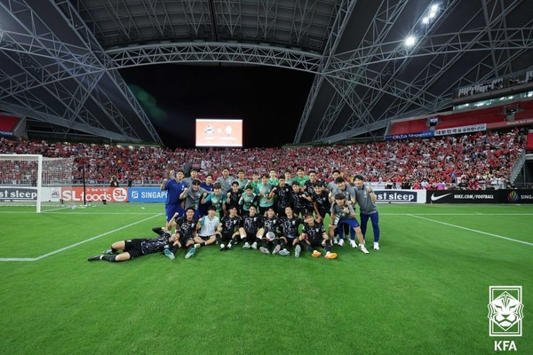 남자 축구대표팀. 대한축구협회 제공