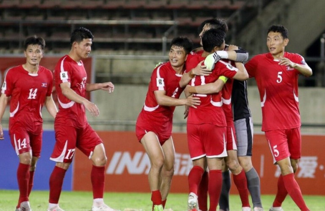 북한 축구대표팀. AFC홈페이지