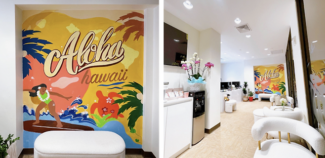 알로할라니 호텔 1층에 위치한 ‘팜USA’ . 사진제공|팜투어