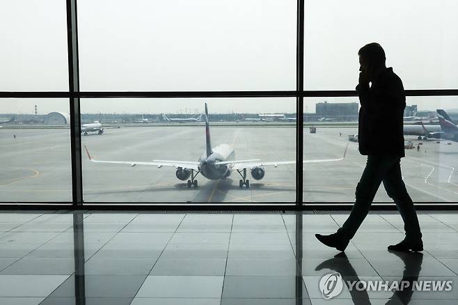 러시아 모스크바의 공항. 
[타스 연합뉴스 자료사진. 재판매 및 DB 금지]