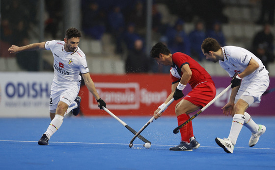 Korea faces Belgium in the semifinals of the Olympic qualifiers in Valencia, Spain on Jan. 19. [REUTERS/YONHAP]