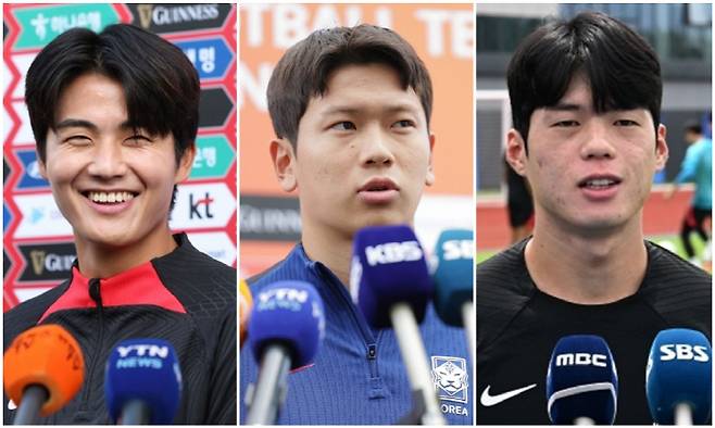 왼쪽부터 설영우 황재원 최준 사진제공=KFA