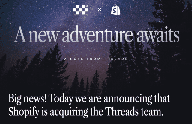 스레드닷컴 홈페이지 갈무리