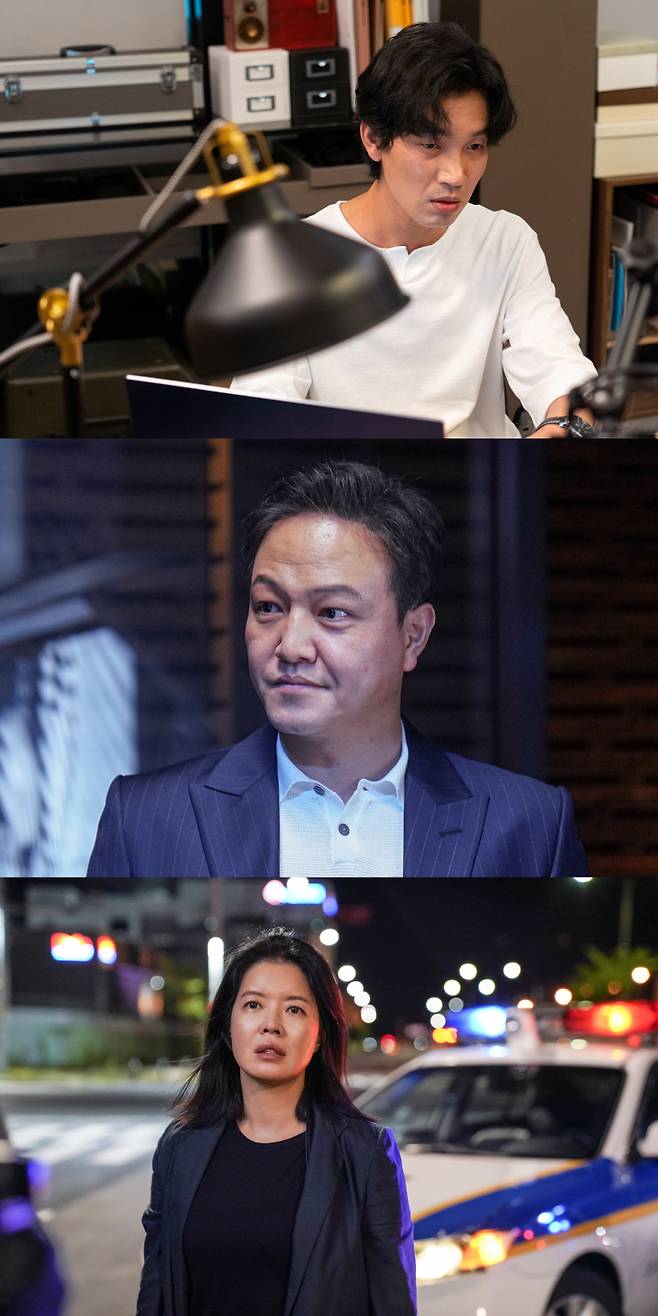 ‘드라이브’ 김도윤, 정웅인, 김여진. (사진=메리크리스마스 제공)