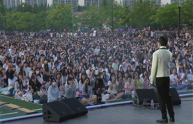 9일 열린 2024 부산원아시아페스티벌 ‘파크콘서트’ 현장. 부산시 제공