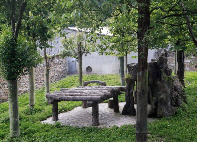 11일 오후 중국 쓰촨성 워룽중화자이언트판다원 선수핑기지의 야외 방사장. 연합뉴스