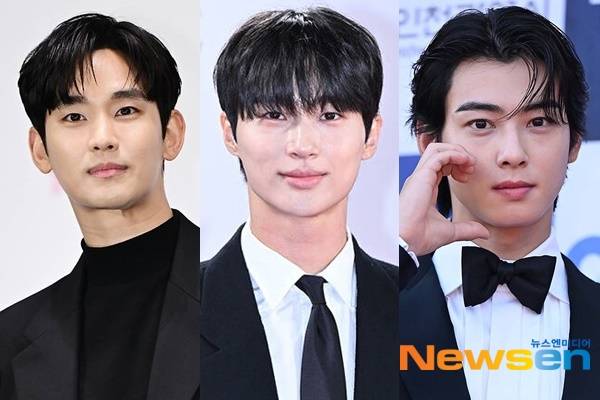 왼쪽부터 김수현 변우석 차은우/뉴스엔DB