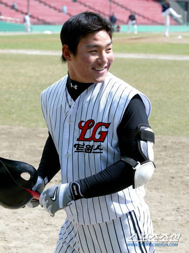 신인 시절 박병호의 풋풋한 미소. 스포츠조선DB