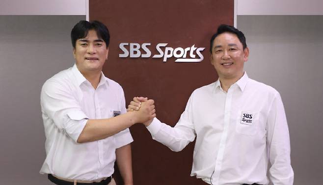 SBS 배구 해설위원으로 활동하게 된 차상현(왼쪽) 전 감독과 최태웅 전 감독. 사진=SBS스포츠