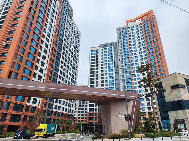 e편한세상 구성역 플랫폼시티 전경. 심은지 기자