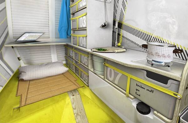 피아지오 아페 삼륜 경트럭 캠퍼&nbsp; 사진 피아지오