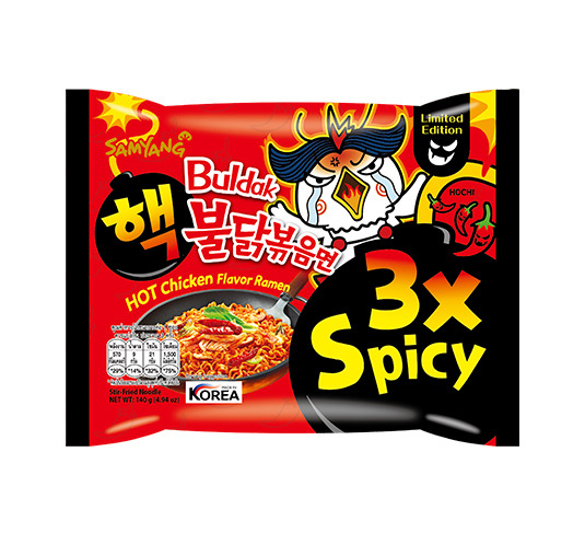 삼양식품 핵불닭볶음면 3×Spicy(삼양식품 미국 누리집 갈무리)