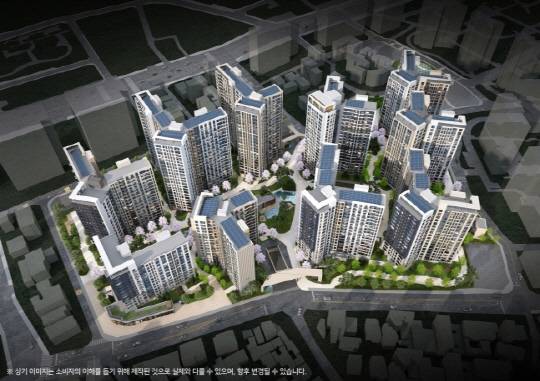 마포 자이힐스테이트라첼스 조감도. <GS건설 제공>