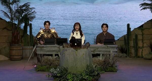 이상민 엔씨소프트 리니지M 실장, 박가영 MC, 조재경 엔씨소프트 리니지M 디자인 디렉터