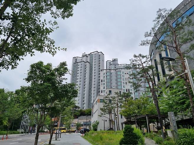 서울 마포구 아현동 소재 '마포 래미안 푸르지오' 단지 전경. 사진=민보름 기자