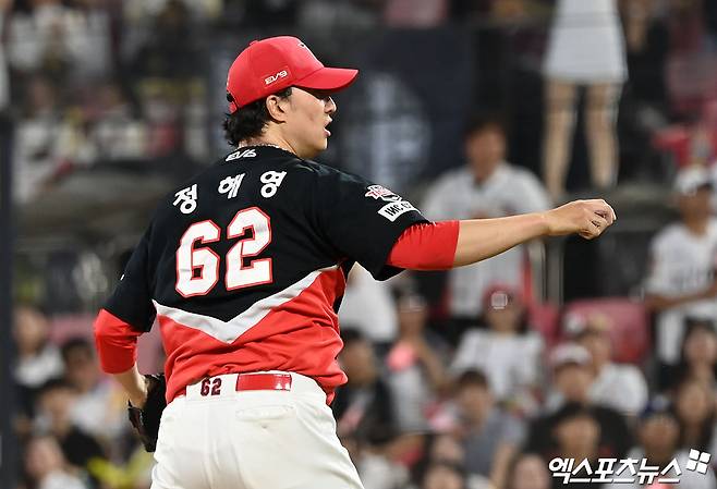 KIA 타이거즈 마무리 투수 정해영. 6월 17일 KBO가 발표한 2024 신한 SOL Bank KBO 올스타전 베스트12 팬 최다 특표 1위에 올랐다.