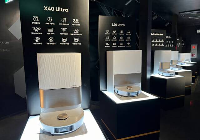 드리미 로봇청소기 제품 변화 과정 (사진=지디넷코리아 신영빈 기자)