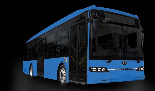 국산. 중국산 전기버스업체들의&nbsp; 수주경쟁이 치열해지고 있다.(사진: BYD 전기버스)
