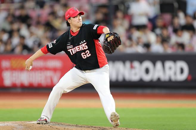 16일 수원구장에서 열린 KT와의 경기에서 역투하는 KIA 정해영. KIA 타이거즈 제공