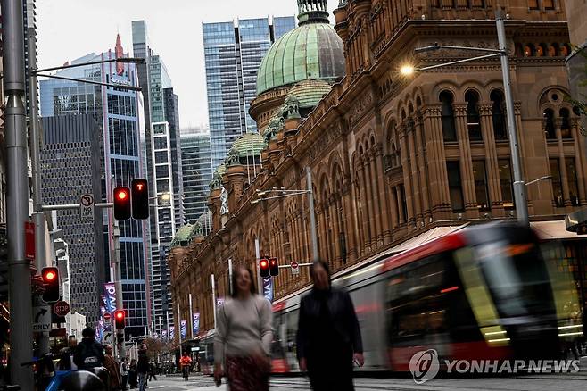 호주 시드니 거리 [AFP 연합뉴스 자료사진. 재판매 및 DB 금지]