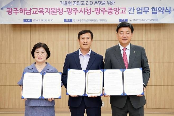 경기 광주시, 광주 중앙고와 자율형 공립고 운영을 위한 업무협약 [경기 광주시 제공. 재판매 및 DB 금지]