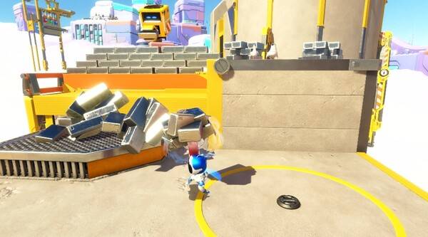 - 자석을 활용해 장애물을 치우는 모습