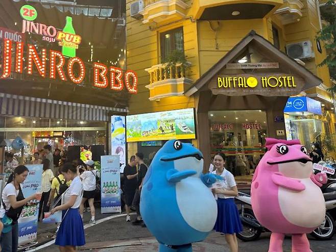 The “Jinro BBQ” restaurant at Ta Hien Beer Street in Hanoi, Vietnam. Courtesy of Hite Jinro