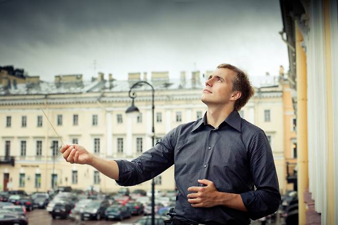 Conductor Vasily Petrenko, the Music Director of the Royal Philharmonic Orchestra (SPO)