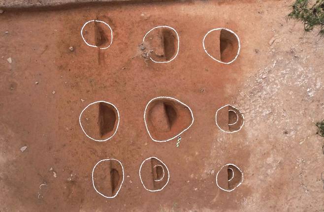 입대목 추정 구멍. [국가유산청]