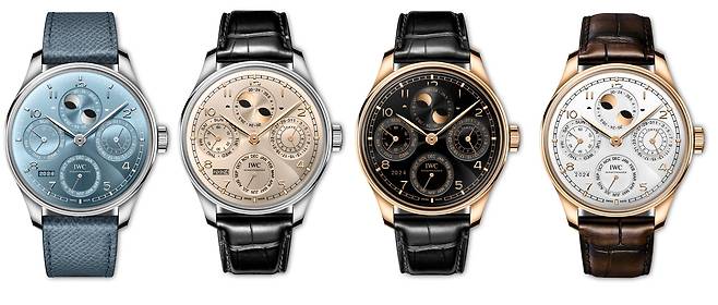 IWC와 포르투기저 컬렉션을 대표하는 퍼페추얼 캘린더 44 모델. 이름처럼 케이스 지름은 44mm다. [사진 IWC 샤프하우젠]