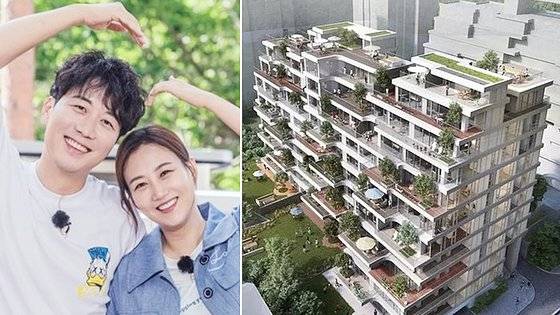 도경완·장윤정 부부가 산 서울 용산구 서빙고동 소재 고급 주택단지 아페르한강. 사진 LG헬로비전·아페르한강 홈페이지