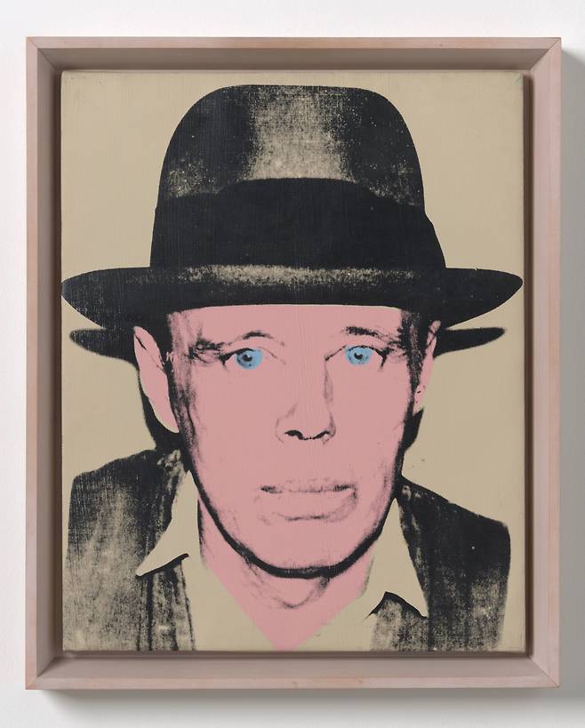 "Joseph Beuys (Beige background)" by Andy Warhol (Courtesy of Thaddaeus Ropac, © The Andy Warhol Foundation for the Visual Arts, Inc. / DACS, London, 2024)