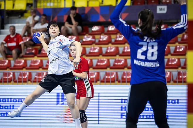 [서울=뉴시스]  한국 20세 이하(U-20) 여자 핸드볼 국가대표 김서진. (사진=국제핸드볼연맹 제공) *재판매 및 DB 금지