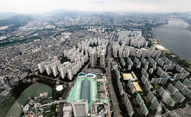 서울 송파구 잠실동 아파트 단지. [뉴시스]