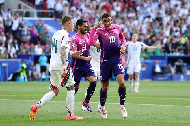 헝가리전 선제골을 터트린 독일 자말 무시알라. Getty Images