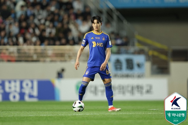 경기에 집중하는 설영우. /사진=한국프로축구연맹 제공