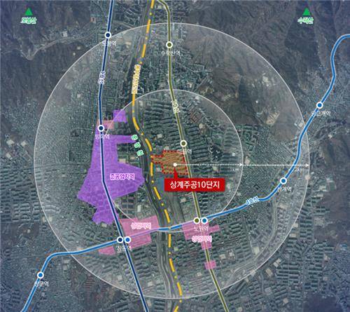 상계주공10단지 위치도 [한국토지신탁 제공. 재판매 및 DB 금지]