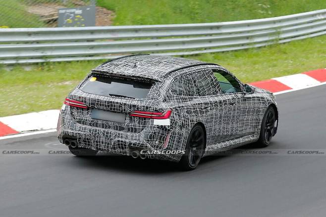 사진 : BMW M5 풀체인지 테스트카 (출처=Carscoops)