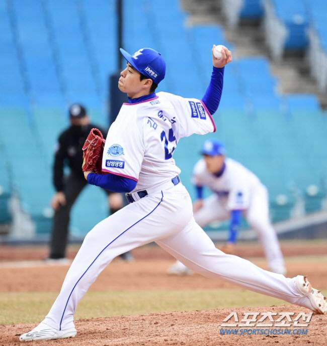 삼성 라이온즈 시절 김윤수. 스포츠조선DB